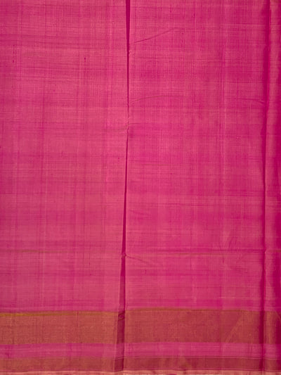 Contemporary Cream & Magenta Rajkot Patola Silk Saree