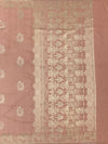 Dusty Rose Mashru Silk Saree with Mughal Arch Motifs & Zari Pallu