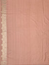 Dusty Rose Mashru Silk Saree with Mughal Arch Motifs & Zari Pallu