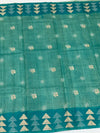 Tussar Silk Saree with Kantha Embroidery Work