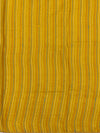 Mustard Yellow Tussore Silk Saree with Embroidered Parrot Bootis & Linear Stitched Blouse
