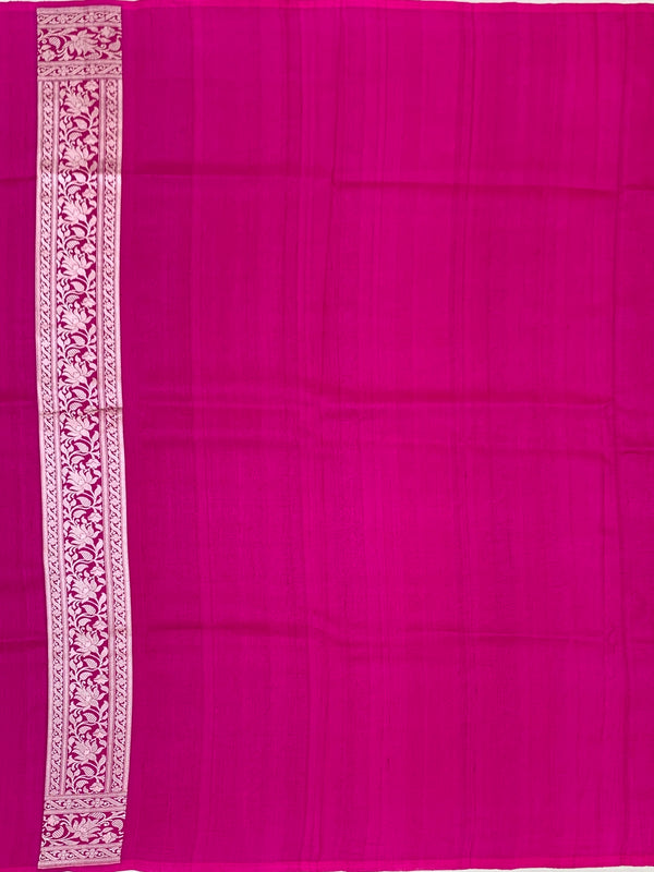 Exquisite Aqua Blue Tussore Georgette Saree
