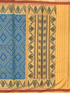 Sky Blue & Mustard Yellow Rajkot Patola Silk Saree