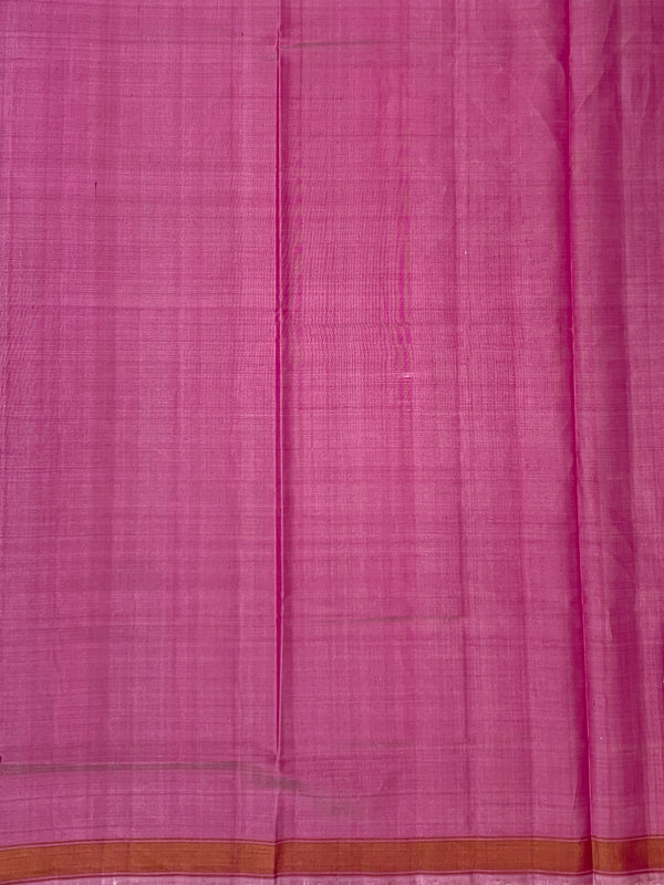 Ivory Cream & Magenta Rajkot Patola Silk Saree