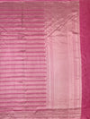 Contemporary Rose Pink Mashru Silk Saree with Geometric Zari Weave