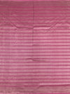 Contemporary Rose Pink Mashru Silk Saree with Geometric Zari Weave