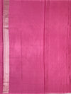 Contemporary Rose Pink Mashru Silk Saree with Geometric Zari Weave