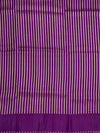 Royal Purple Tussar Georgette Saree with Intricate Floral Zari Weave