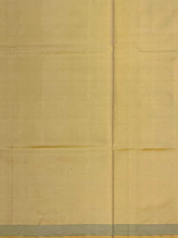 Soft Butter Yellow & Crimson Rajkot Patola Silk Saree