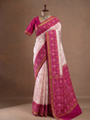 Rajkot Patola Saree White In Color